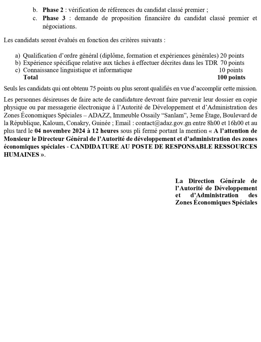 Avis De Manifestation D’intérêt Pour Le Recrutement D’un(E) Responsable Ressources Humaines | Page 3