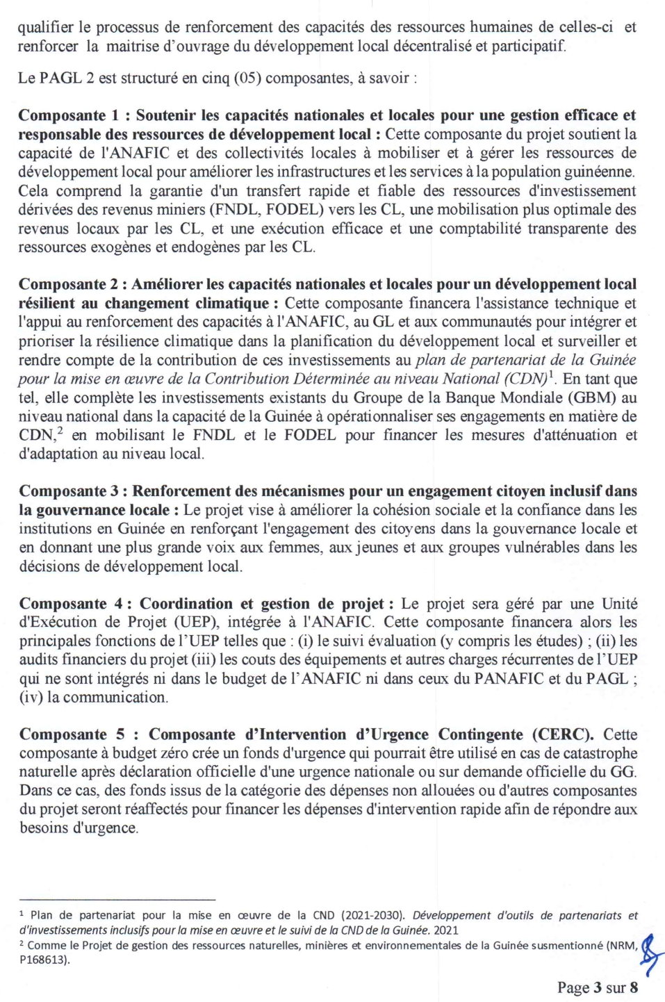 Appel a manifestation d’interet pour le recrutement d’un assistant en passation des marchés pour le pagl2 | Page 3