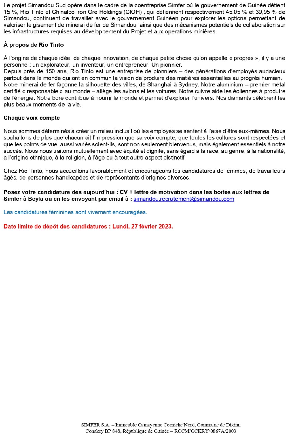 Trois (03) Analystes Approvisionnement (Contrats) | Page 2
