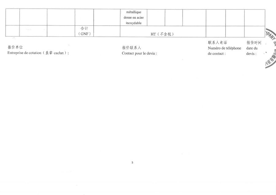 Annonce d'approvisionnement pour l'achat des fenêtres en aluminium par chalco guinea company | Page 5