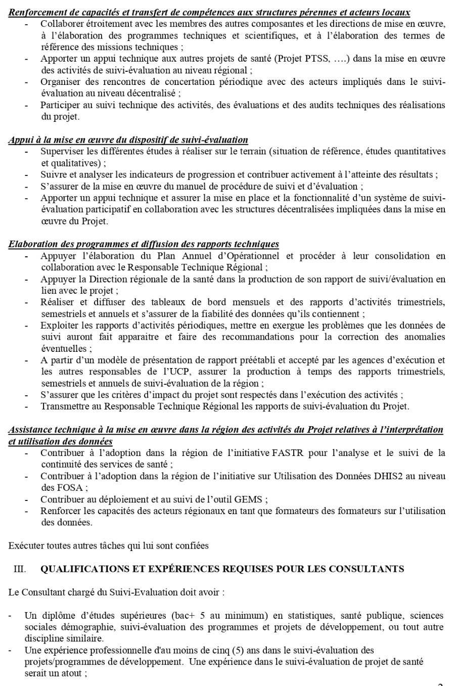 PROGRAMME REGIONAL DE SECURITE SANITAIRE EN AFRIQUE DE L’OUEST ET DU CENTRE (PReSeS-AOC) | Page 2