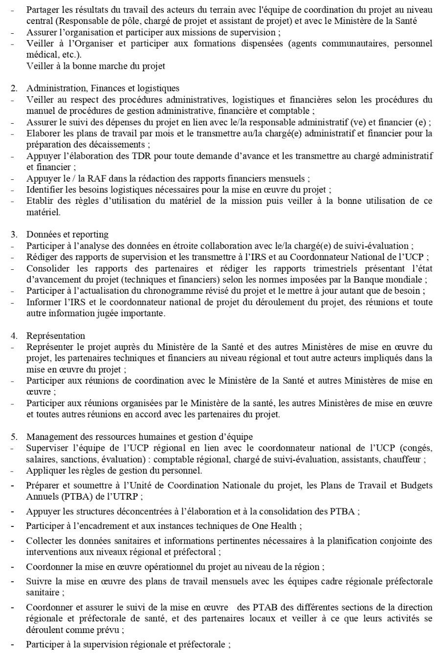 APPEL A CANDIDATURE POUR LE RECRUTEMENT DE DEUX (2) CHARGES DE SAUVEGARDE ENVIRONNEMENTALE | Page 2