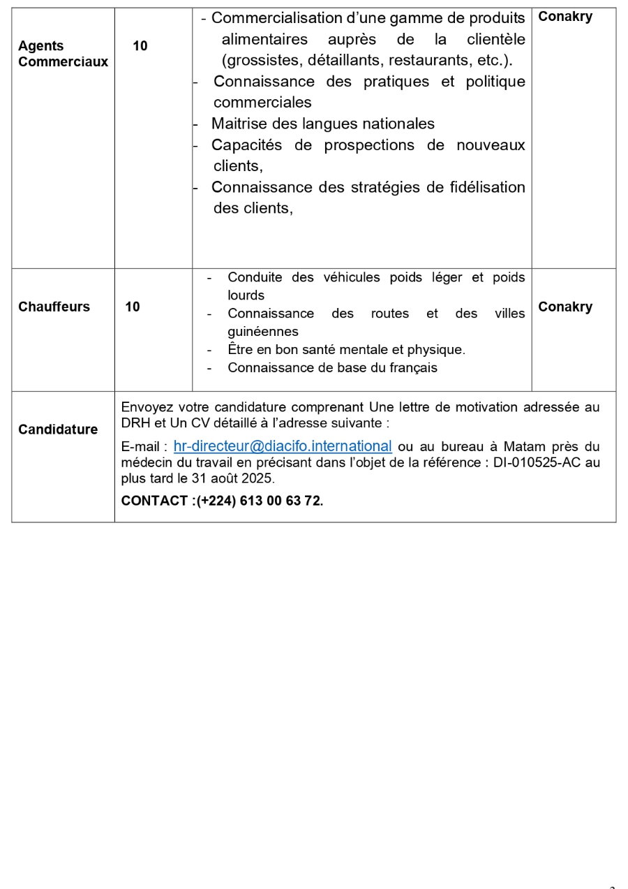 Recrutement De Plusieurs Postes (Contrôleur Financier, Directeur Administratif et Financier, Chef Comptable, Directeur Logistique...) | page 3