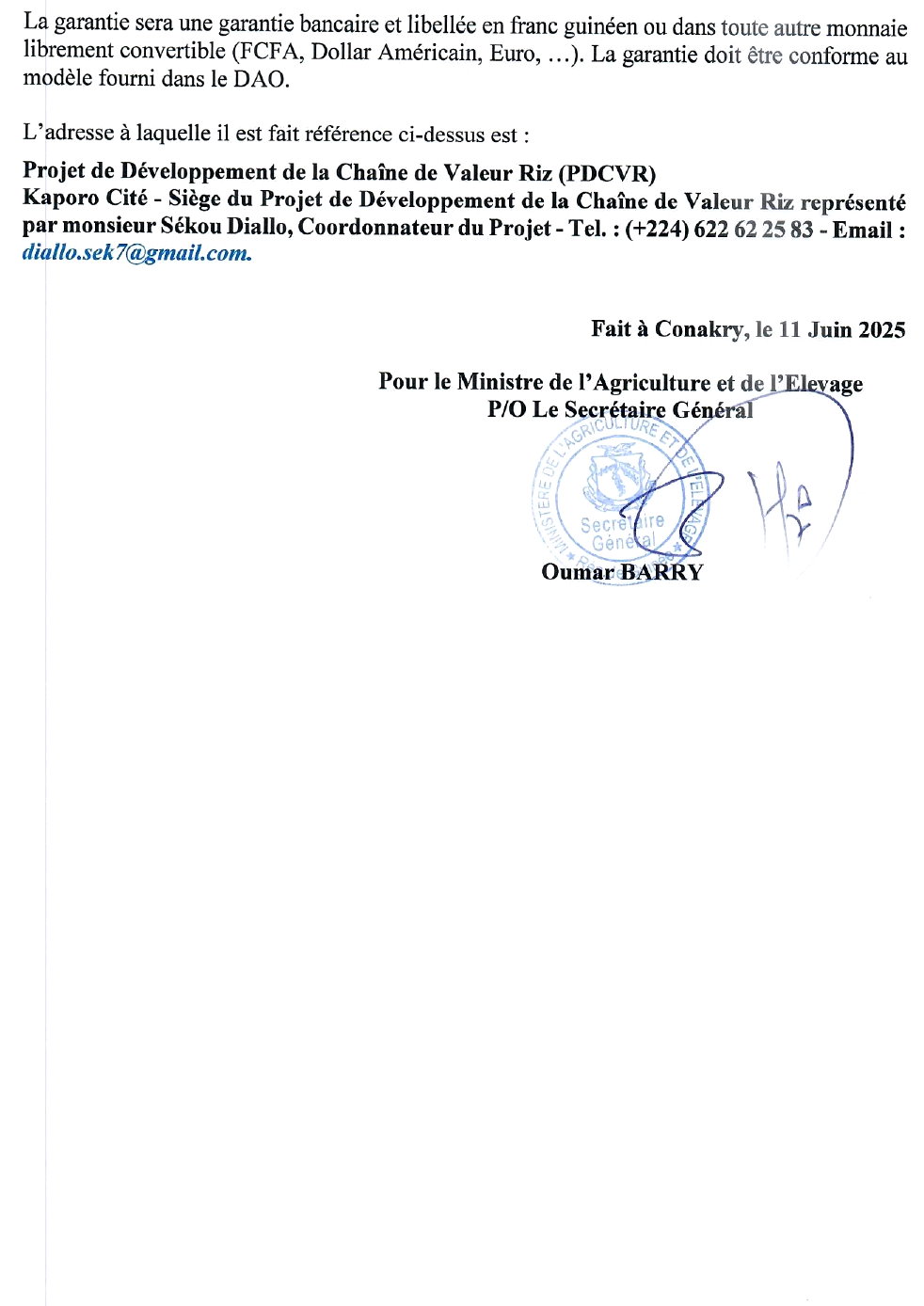 Avis d'appel d'offres national pour des Travaux de Réhabilitations de 36,077 km de pistes dans les préfectures de Boffa et Dubréka en Deux (2) lots | Page 3