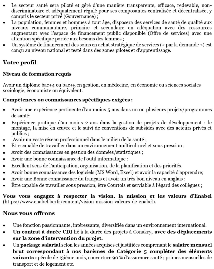 Avis de recrutement d'un Intervention officer Genre (h/f/x) – Guinée | Page 2