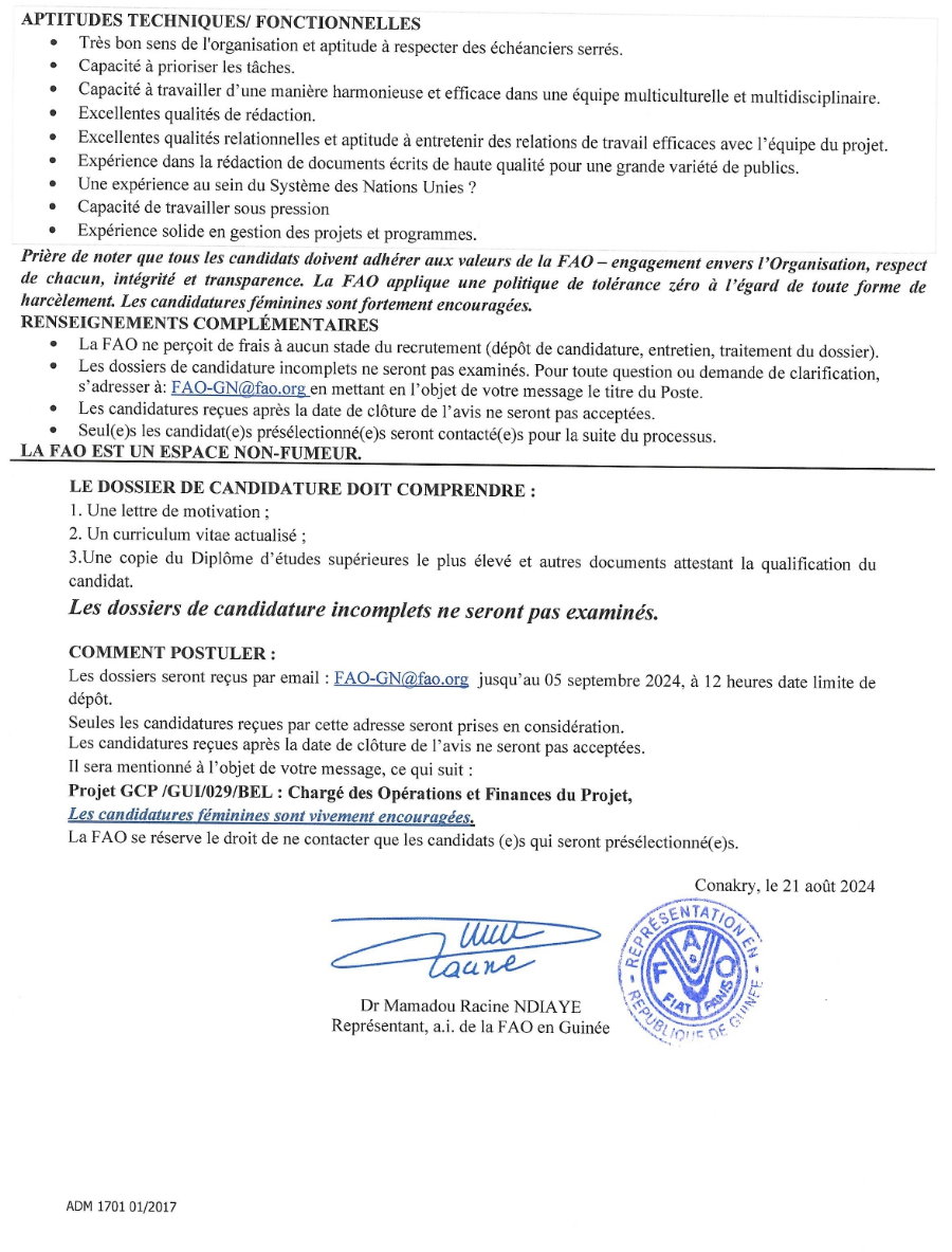 Recrutement D'un Chargé Des Opérations Du Projet | Page 4