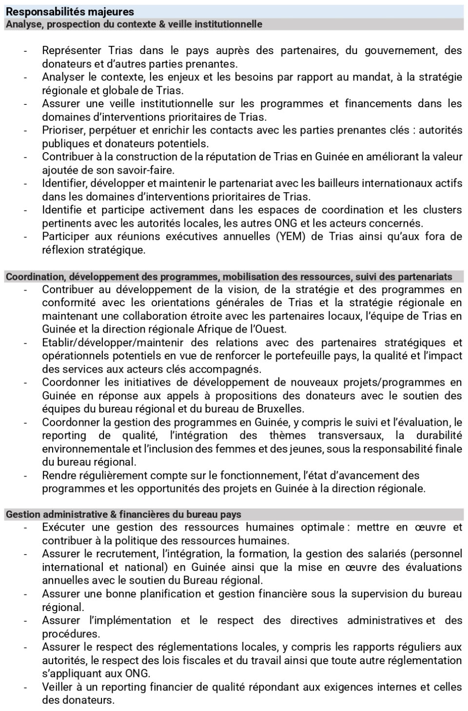 Avis de recrutementd'un Coordinateur Pays Guinée | Page 2