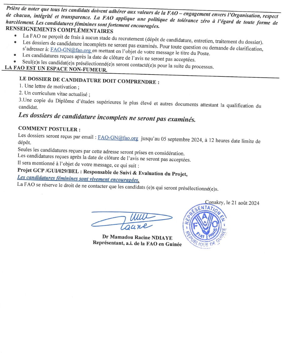 Recrutement D'un Responsable Suivi & Evaluation Du Projet | Page 4