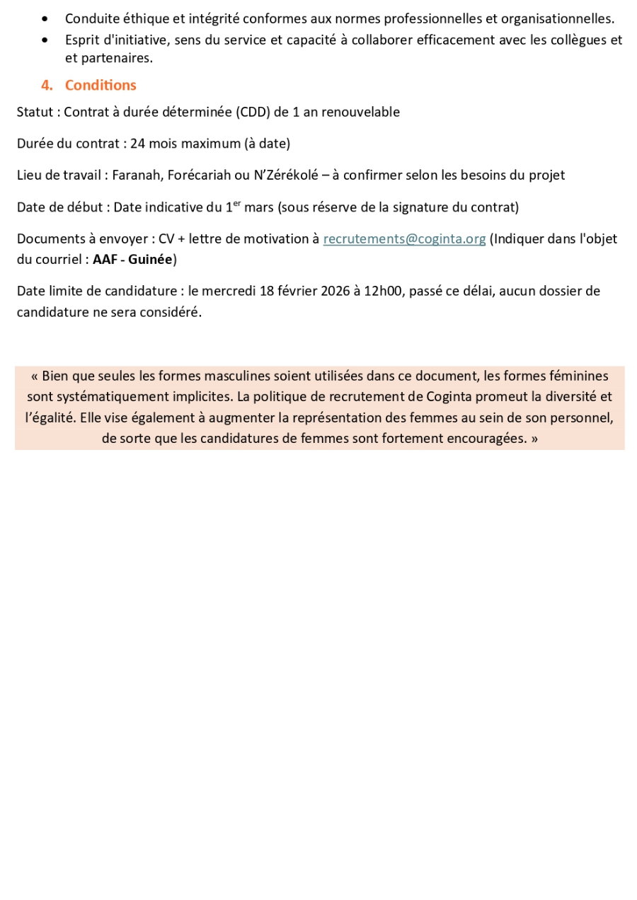 Recrutement De Deux Assistant Administratif et Financier | Page 5