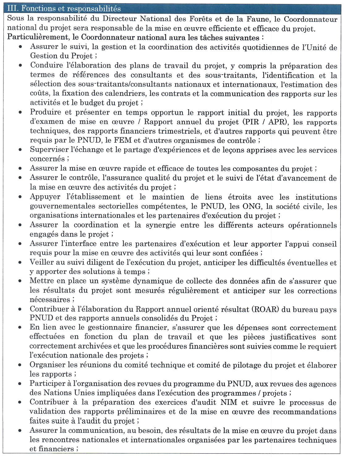  Avis de Recrutement D'un Coordonnateur National du projet « Renforcement de la résilience et de capacités d'adaptation des communautés les plus vulnérables au changement climatique en Guinée Forestière » | Page 2