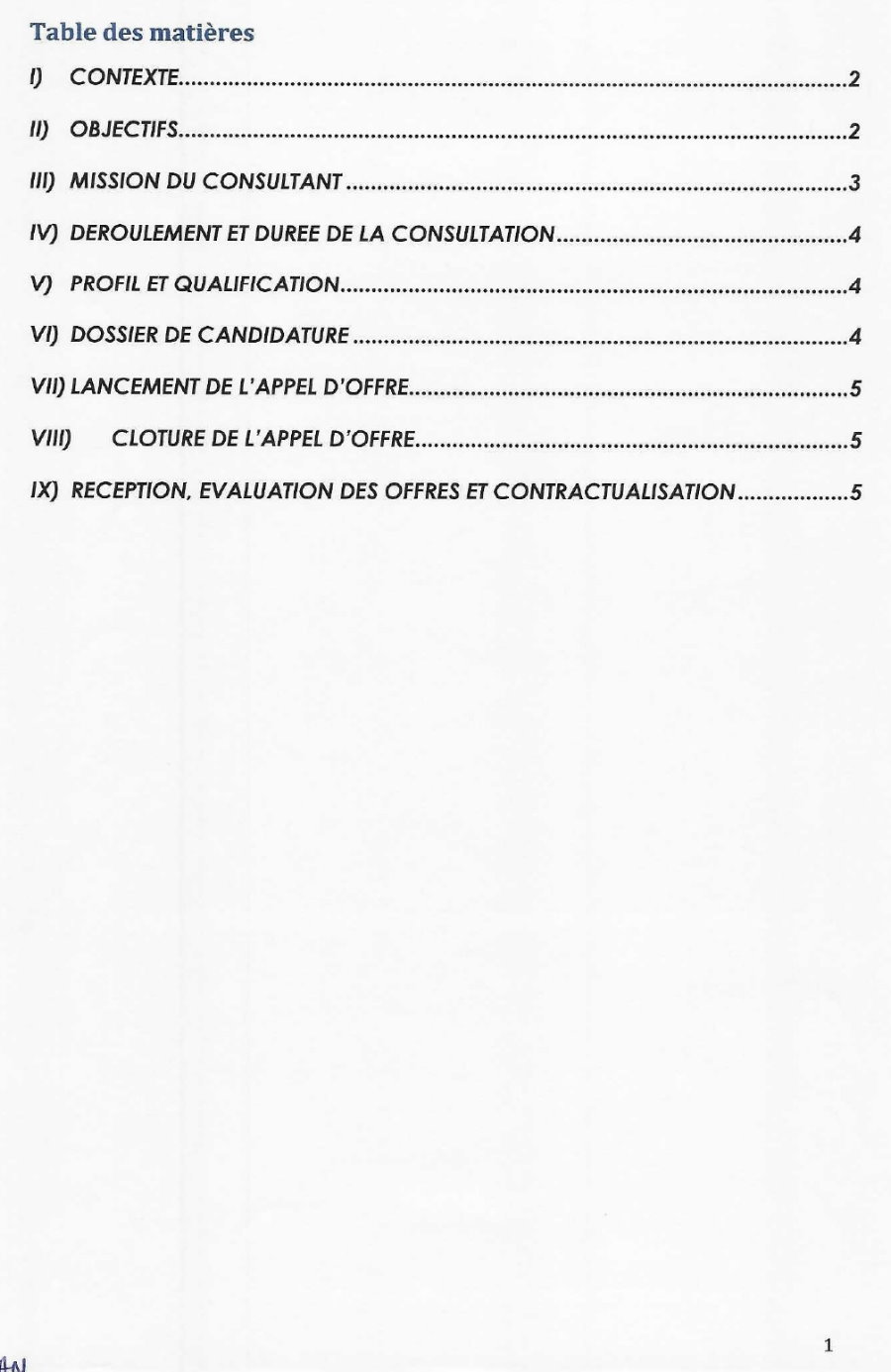 Termes De Références Du Recrutement D'un Consultant National Pour L'élaboration Des Directives Nationales, Incluant La Liste Des Signaux Et Des Outils | Page 2