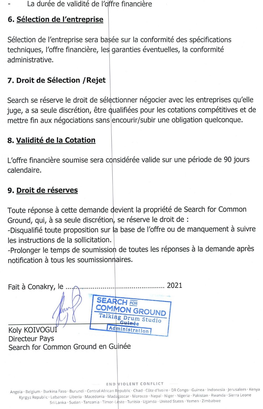 Appel d'offre en Guinée de search for common ground 4