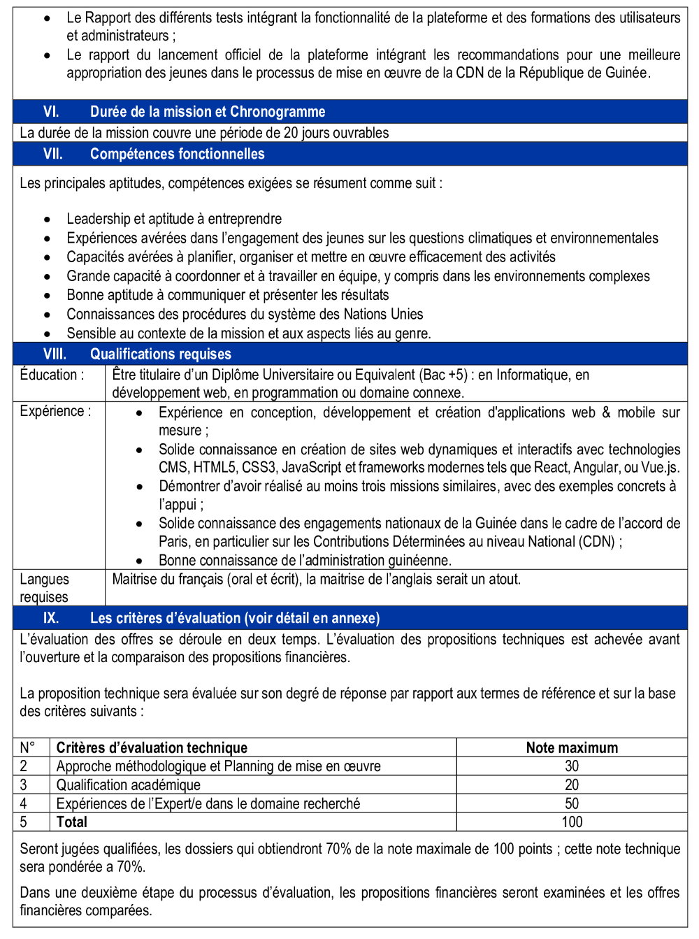 PEGED: Termes de référence pour le recrutement d'une Agence de communication pour la réalisation d’un Film documentaire et d’un document de capitalisation | Page 3