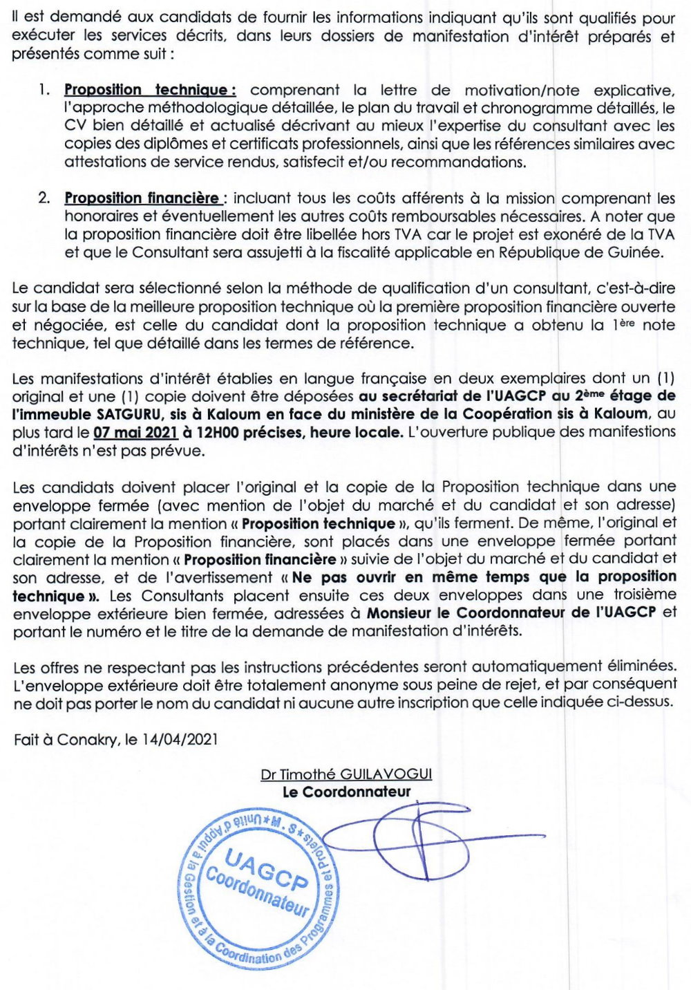Offres d'emploi en guinée conakry p2